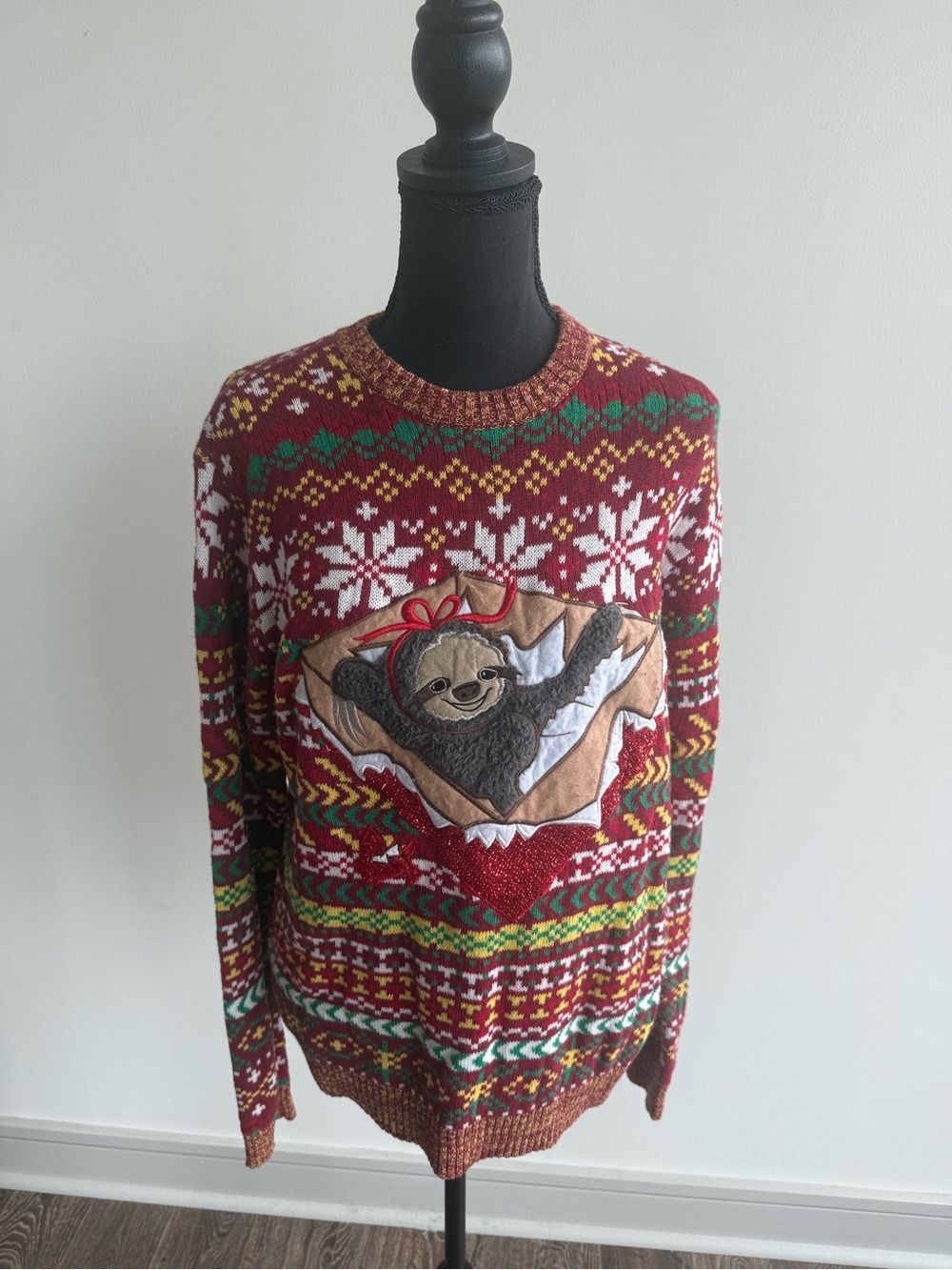 Sloth Holiday Crewneck Sweater